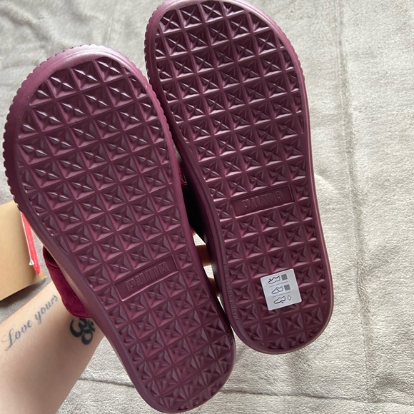 PUMA PLATFORM VELVET SLIDES - Picture 3 of 4